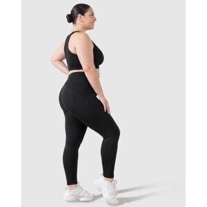 IONIX LABS Sculpt 3D Lift & Smooth Leggings Women's Size 2XL Black Compression